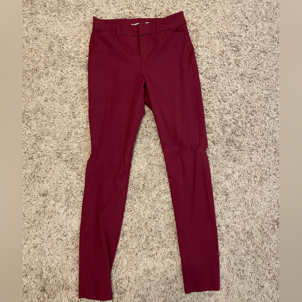Old Navy Maroon Pixie Dress Pants